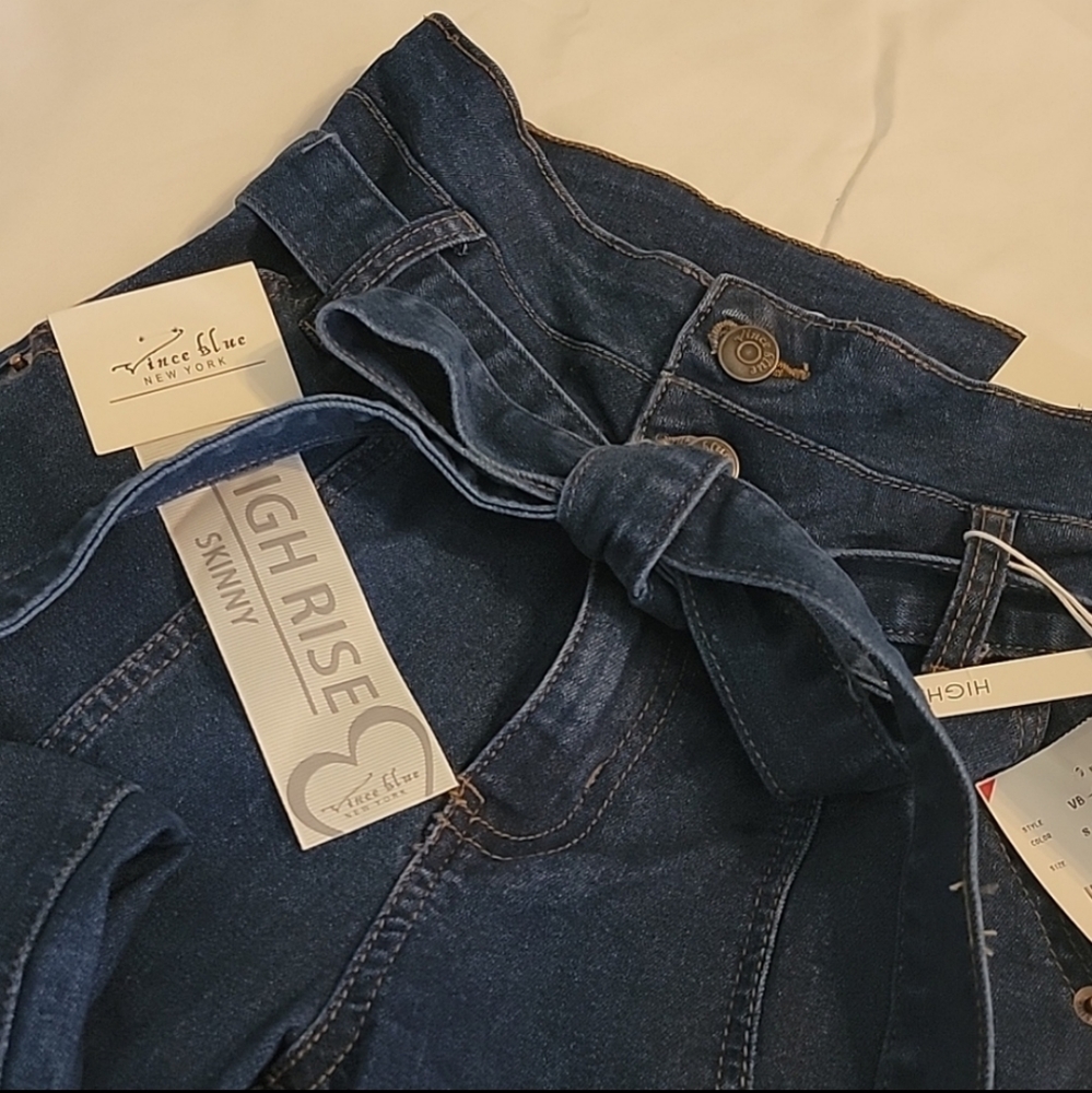 Vince Blue New York High Rise Skinny Junior Jeans Size 1
